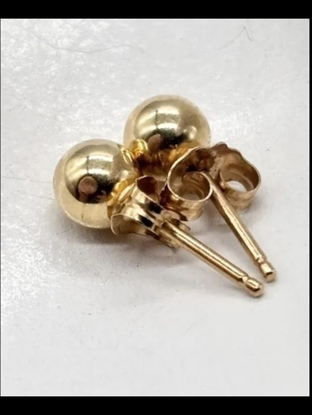 Gold Ball Stud Earrings - Classic 14K Gold